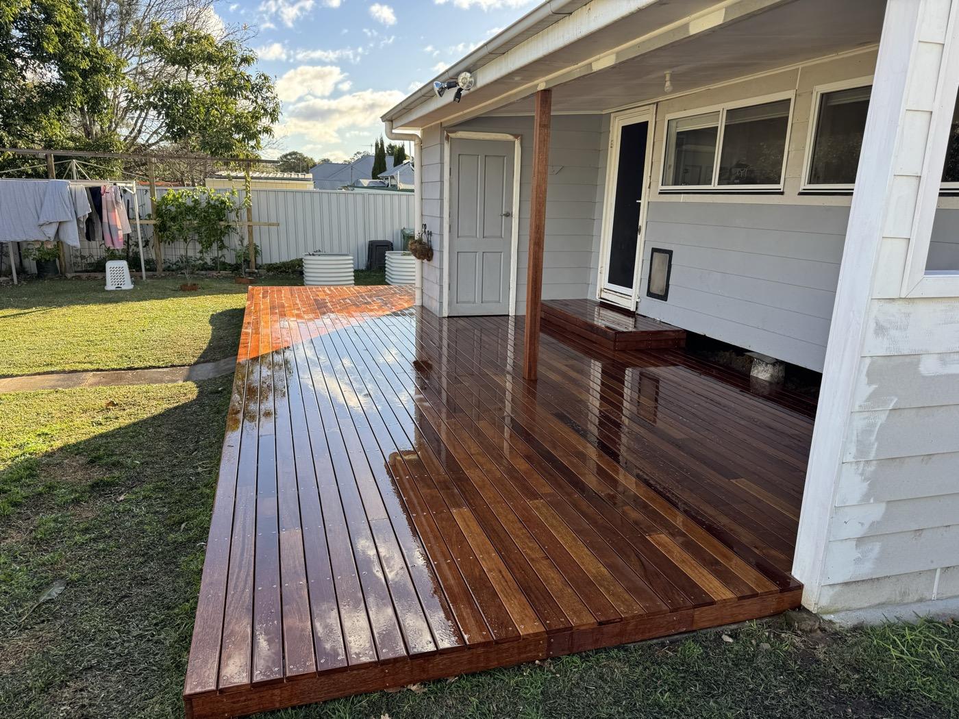 Merbau deck — Aberdare