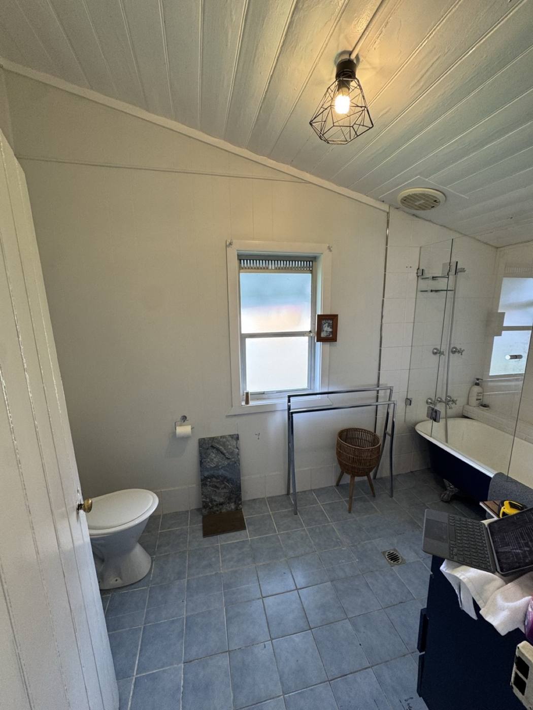 Bathroom before — Kitchen, bathroom & laundry renovation — Cessnock