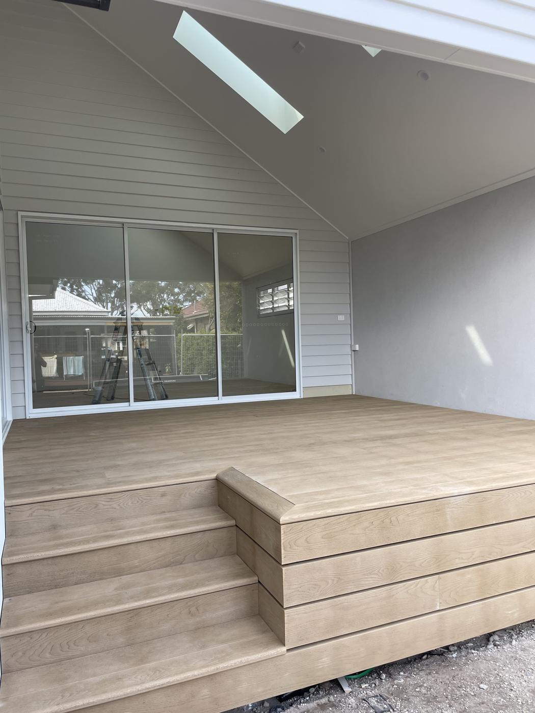 Composite deck & entry steps — New Lambton