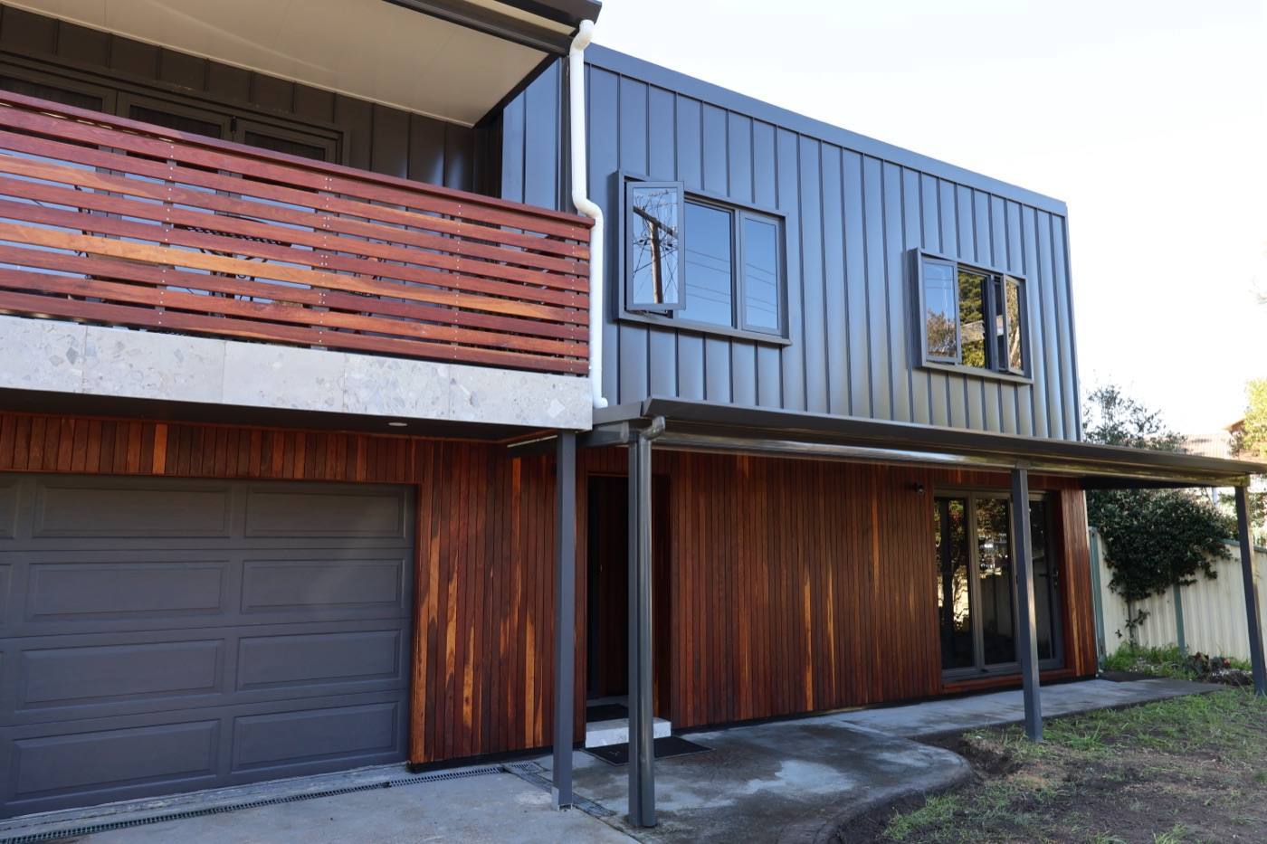 Garage elevation — Full exterior transformation — San Remo